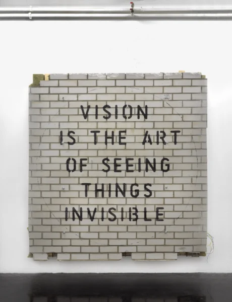 Text on wall on wall