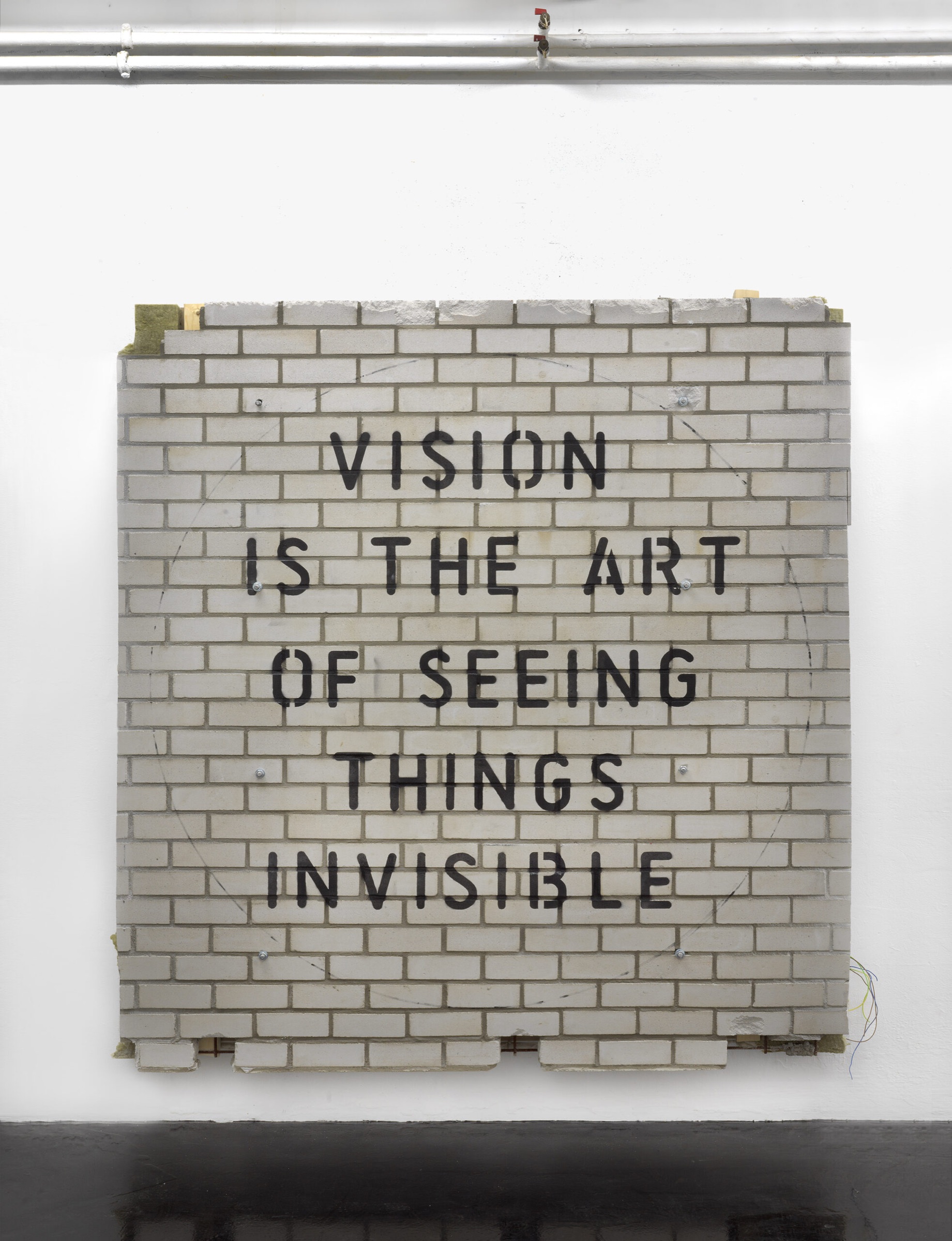 Text on wall on wall