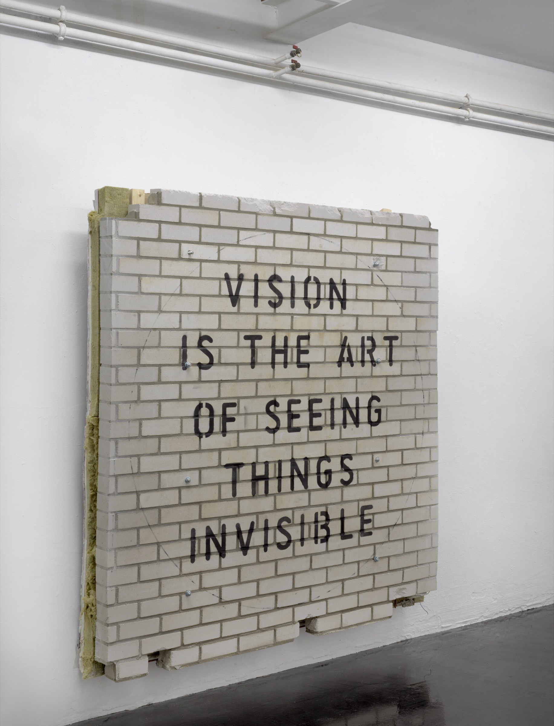 Text on wall on wall