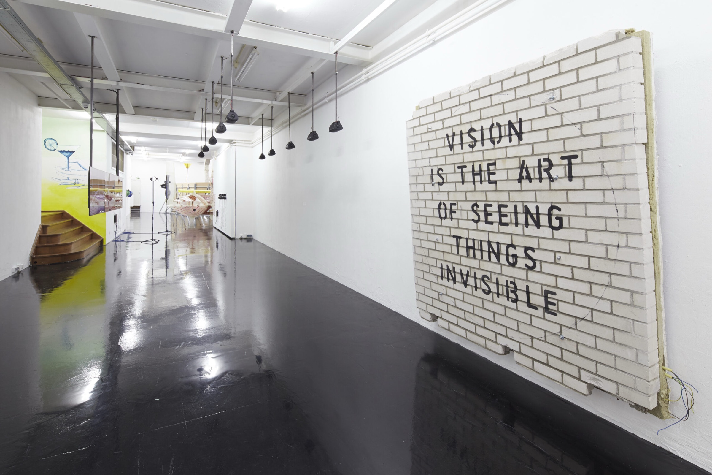 Text on wall on wall