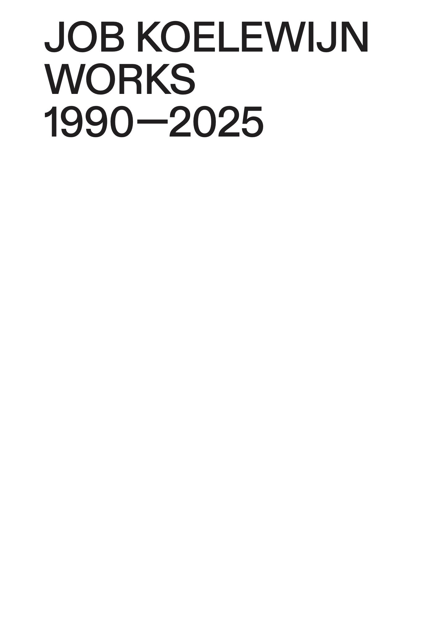 Works 1990–2025